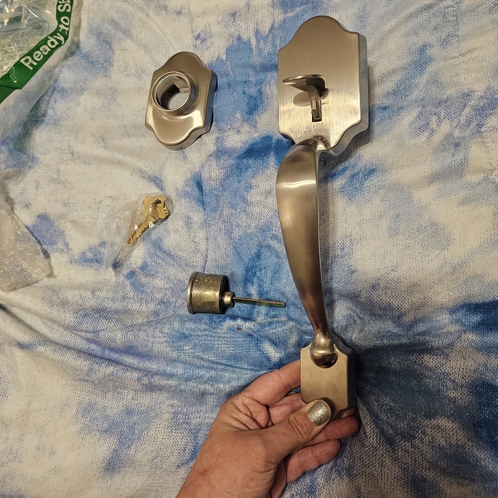 Schlage JH58-PRS Paris Single Cylinder Keyed Entry Handleset - Nickel